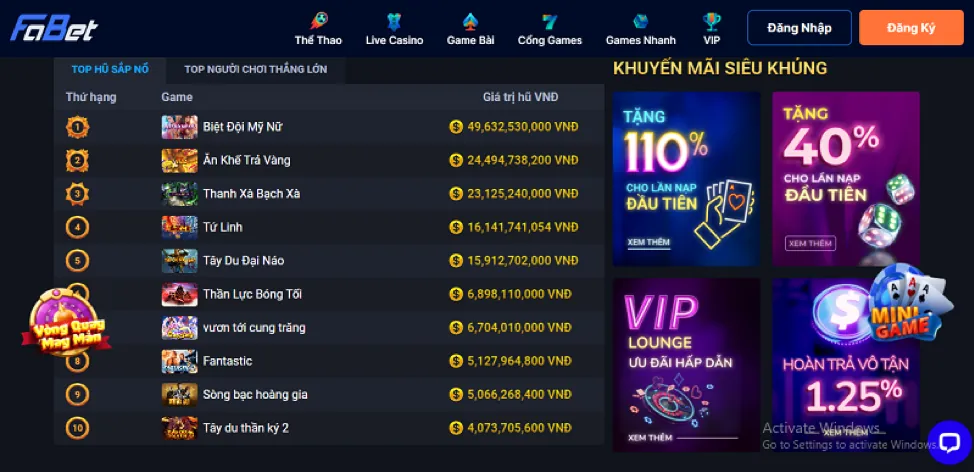 Chương trình VIP yycasino1